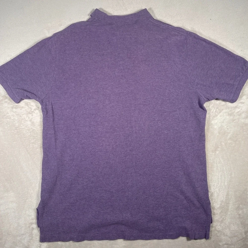 Polo Ralph Lauren Polo Shirt Classic Mens XXL Purple Heathered Cotton Pony Logo